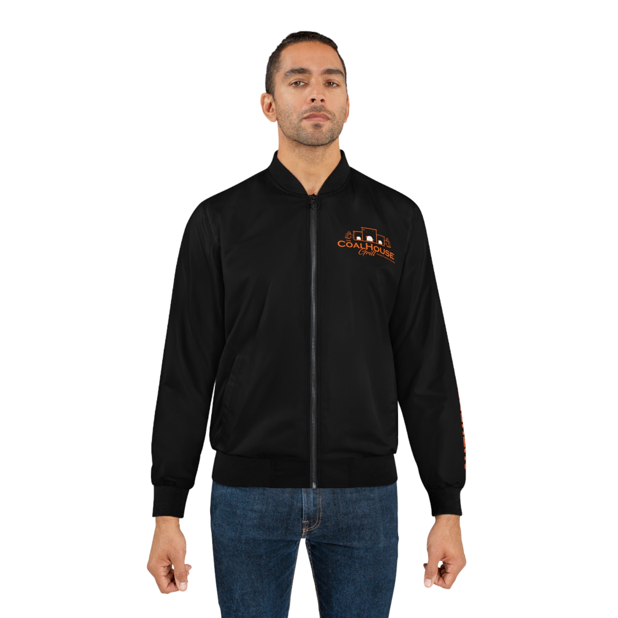 Men's Bomber Jacket - COALHOUSE Grill Carib Fusion Dining